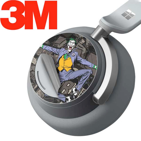 DC Comics The Joker Vintage Action pose pattern Surface Headphones Skin